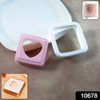 Heart Shape Sandwich Cutter in use making kid-friendly shaped sandwich
