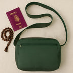 Durable Hajj shoulder bag by Indo Glow, perfect for pilgrimage travel.