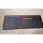 The flexible Shortcut Keyboard Mat rolled up, ready for transport or storage.