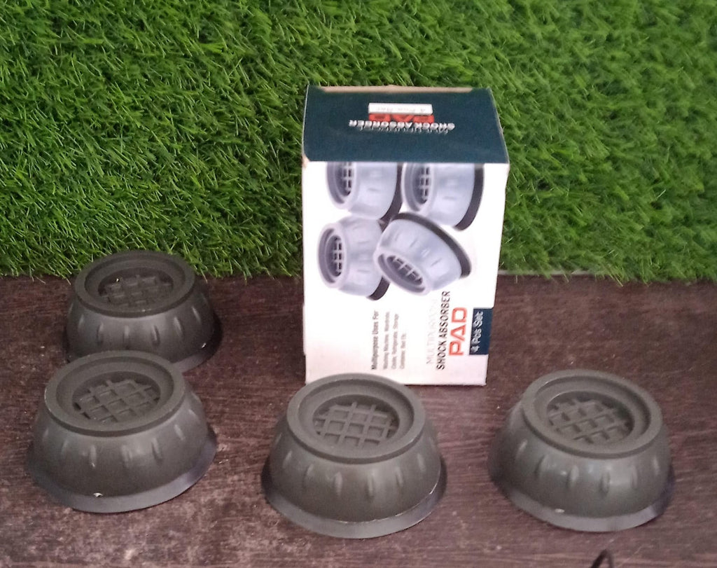 Perspective view of the robust anti vibration pads with their unique design.