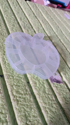 Transparent plastic apple box for small accessories