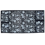 Top view of a microwave cover showcasing its functional design and fabric texture.