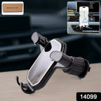 Close-up of gravity clamping mechanism in gravity car phone holder
