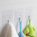 Power stick flower hook with strong adhesive backing