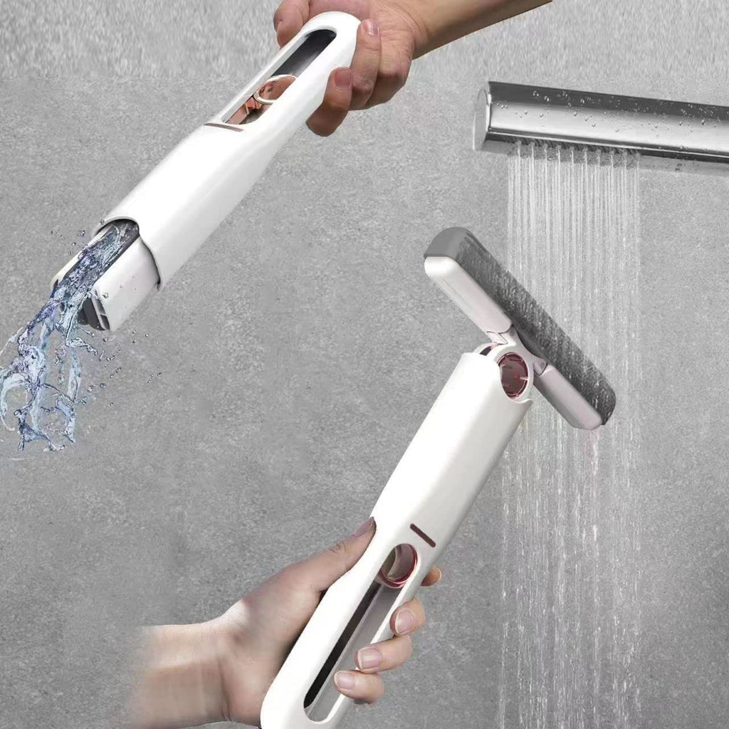 Ergonomic design of the Portable Self-Squeeze Mini Mop for comfortable use.