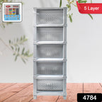 Close-up of the Organivo 5-layer modular drawer system, highlighting the model number.
