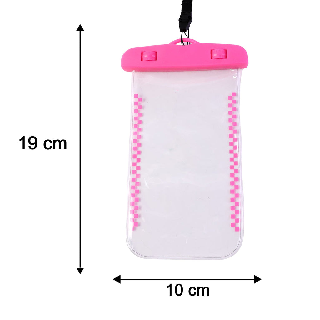 Size reference image of waterproof mobile pouch cover