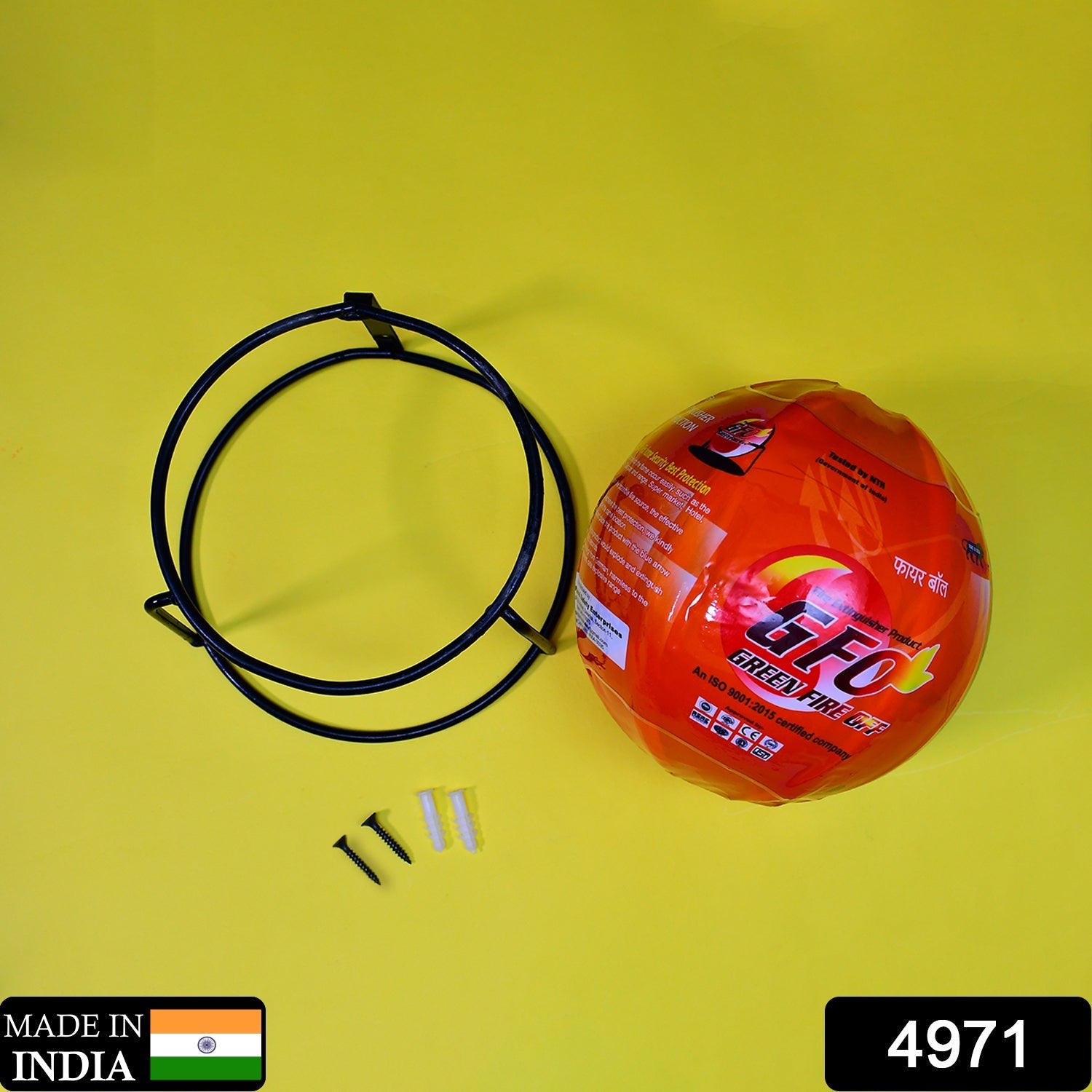 Compact automatic fire extinguisher ball for office and industrial safety.