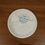 Usage scenario of 4 compartment disposable plate in party setting