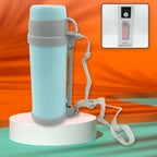 Stainless Steel Vacuum Bottle 1200ml in a sleek, frosted finish.
