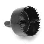 Various sizes of the BoltForce wood hole saw set, ready for efficient wood drilling.