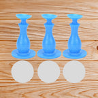 Side view of the durable rubber washer door stopper with its suction cup.