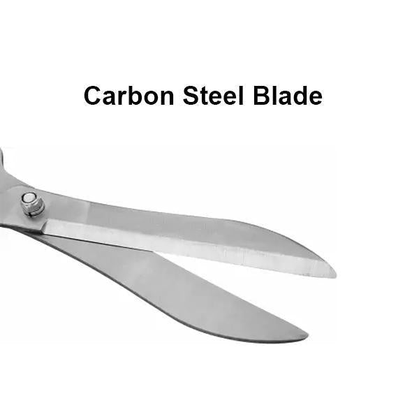 Detailed view of the ergonomic wooden handle of the Indo Glow Hedge Shears, providing a secure grip.