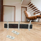 Entryway featuring a functional wall mounted 6-hook coat rack with bags and coats