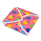 Vibrant multi-print square cotton roti cover, ideal for keeping chapatis fresh.