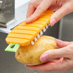 Retail packaging for the Claranza carrot-shaped vegetable scrubbing brush.