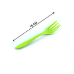Ergonomic plastic serving forks, easy to hold and perfect for parties.