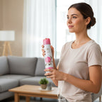 Premium Air Freshener Spray bottle against shadowed background