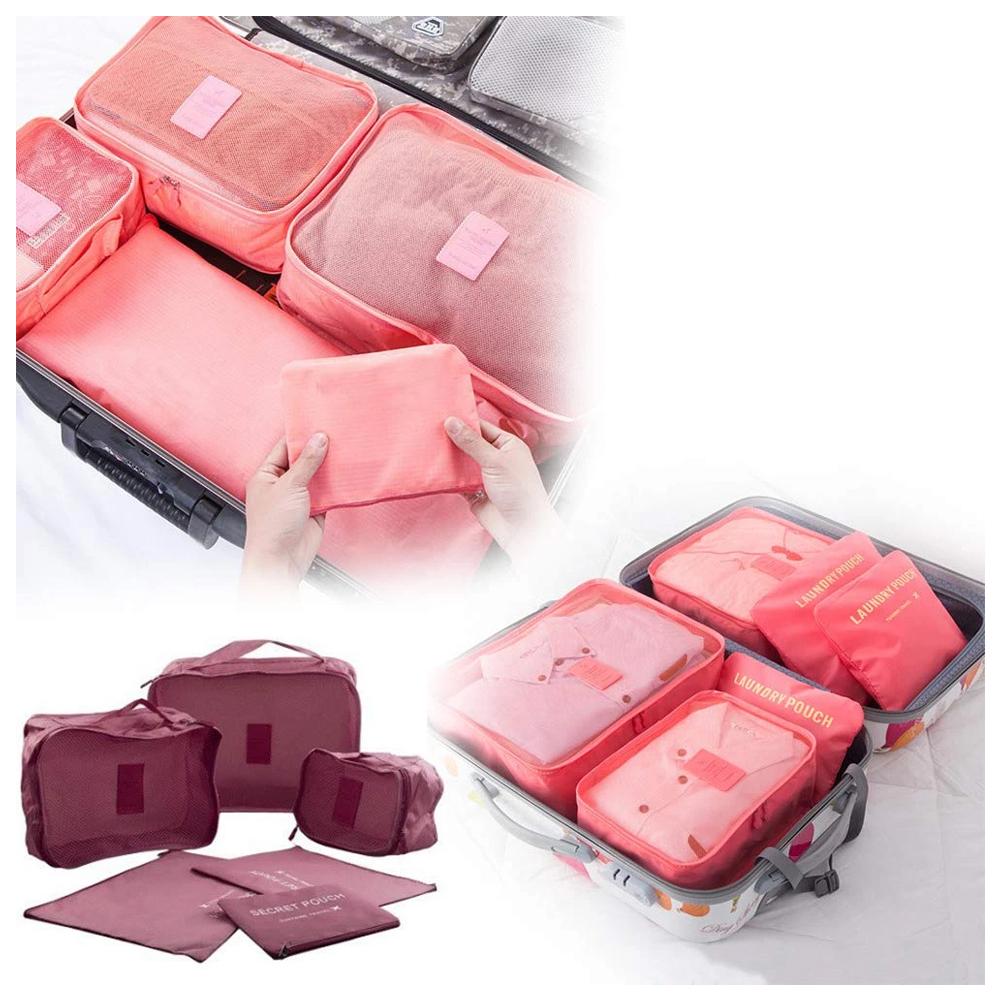 A suitcase organized with the multi-purpose travel packing cubes.