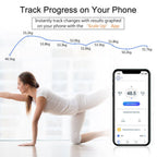 User stepping on the VelvaBloom Smart Body Weight Scale for a comprehensive check-up.