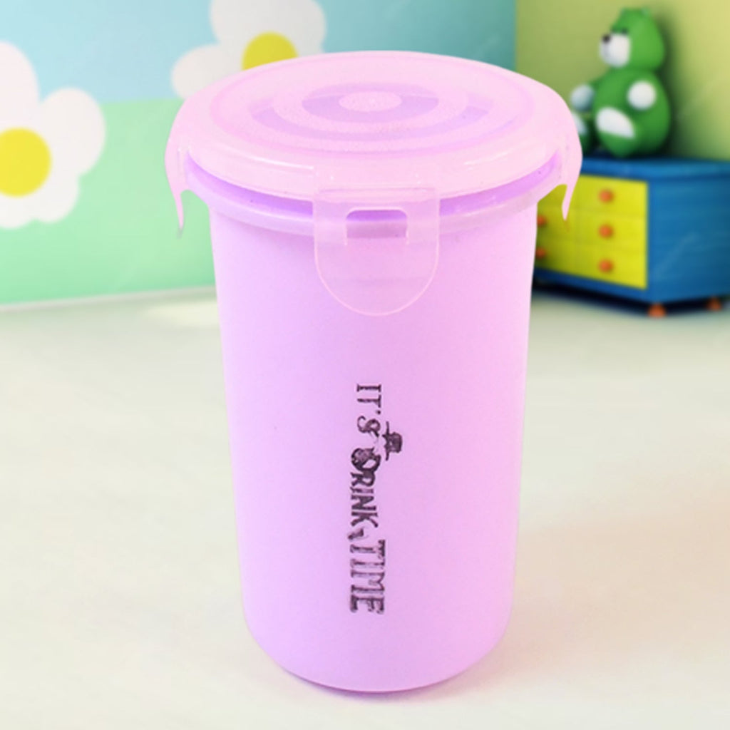 Plastic lunch box set packed and ready for school lunch
