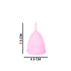 Multi-angle view of the reusable menstrual cup for comprehensive understanding.