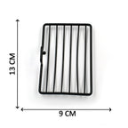 Two wall mount soap racks providing an efficient storage solution for bathroom essentials.