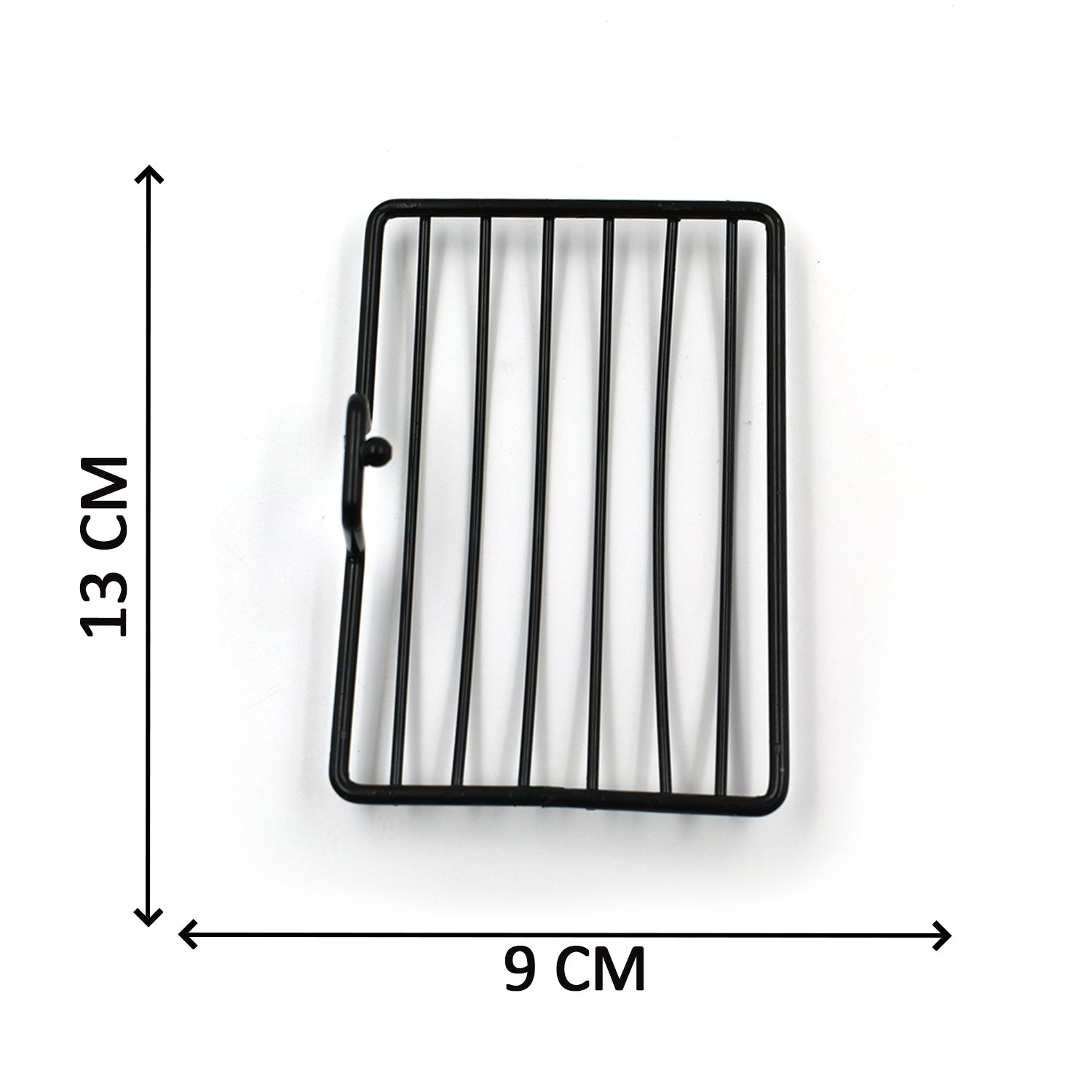 Two wall mount soap racks providing an efficient storage solution for bathroom essentials.