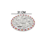 Side angle of the versatile Rotating Dry Fruit Tray, perfect for dry fruits and candies.