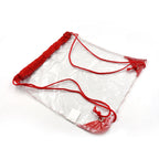 Clear waterproof pouch by ClassiCarry, suitable for travel, beach, and other activities.