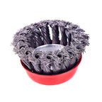 Premium black wire brush ensuring high-performance metal cleaning.