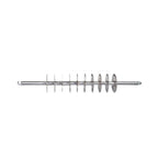 Durable stainless steel dough cutter, easy to clean and store.