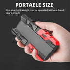 Phonixio Mini LED Flashlight with Power Bank, illustrating its multiple lighting modes.