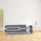 Compact foldable tablet stand with durable fibre construction.