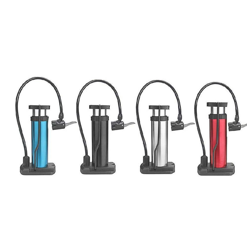 The mini air pump shown in its folded, compact design, ideal for travel and storage.