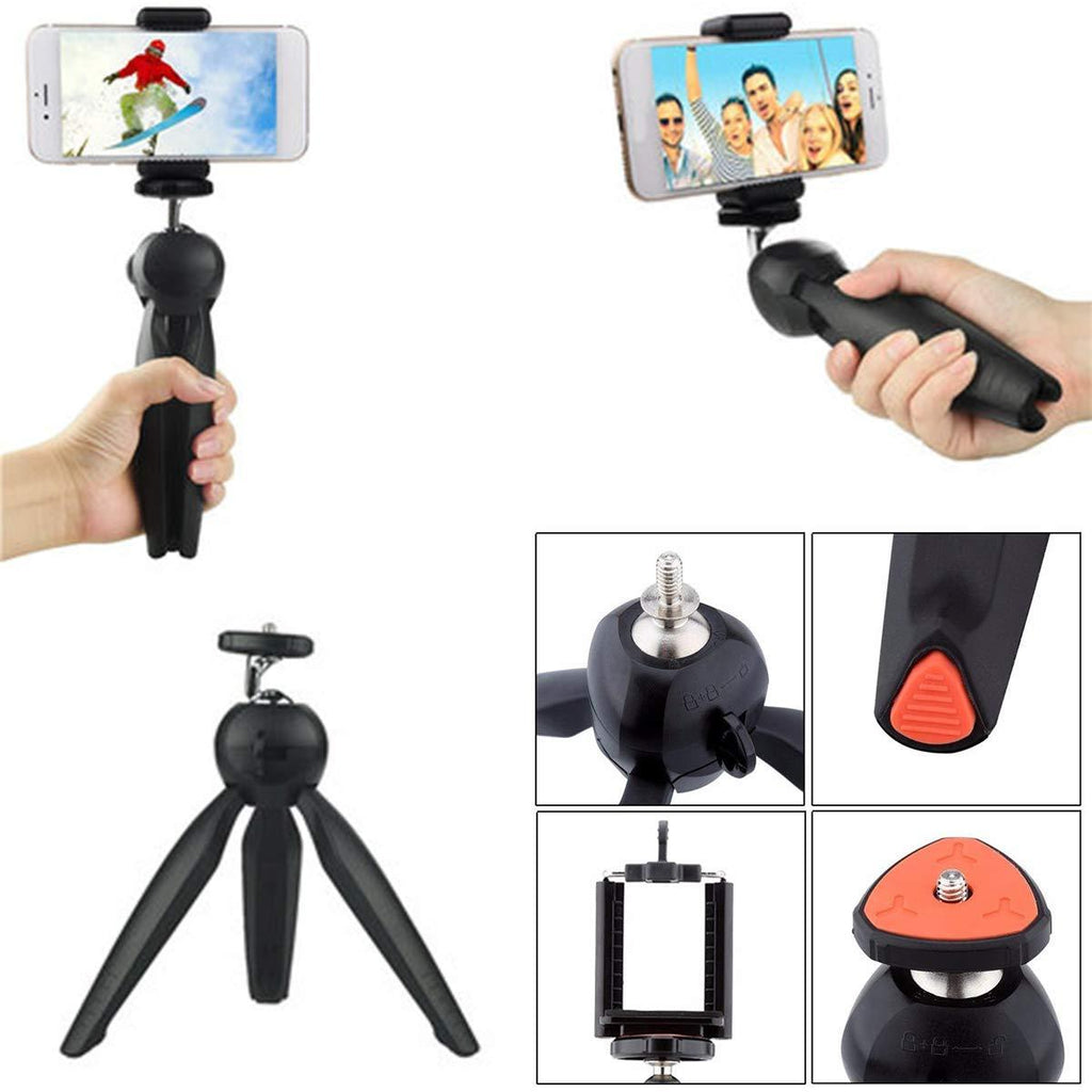 The Gambit Mini Tripod folded for easy portability, perfect as a travel tripod.