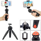 The Gambit Mini Tripod folded for easy portability, perfect as a travel tripod.