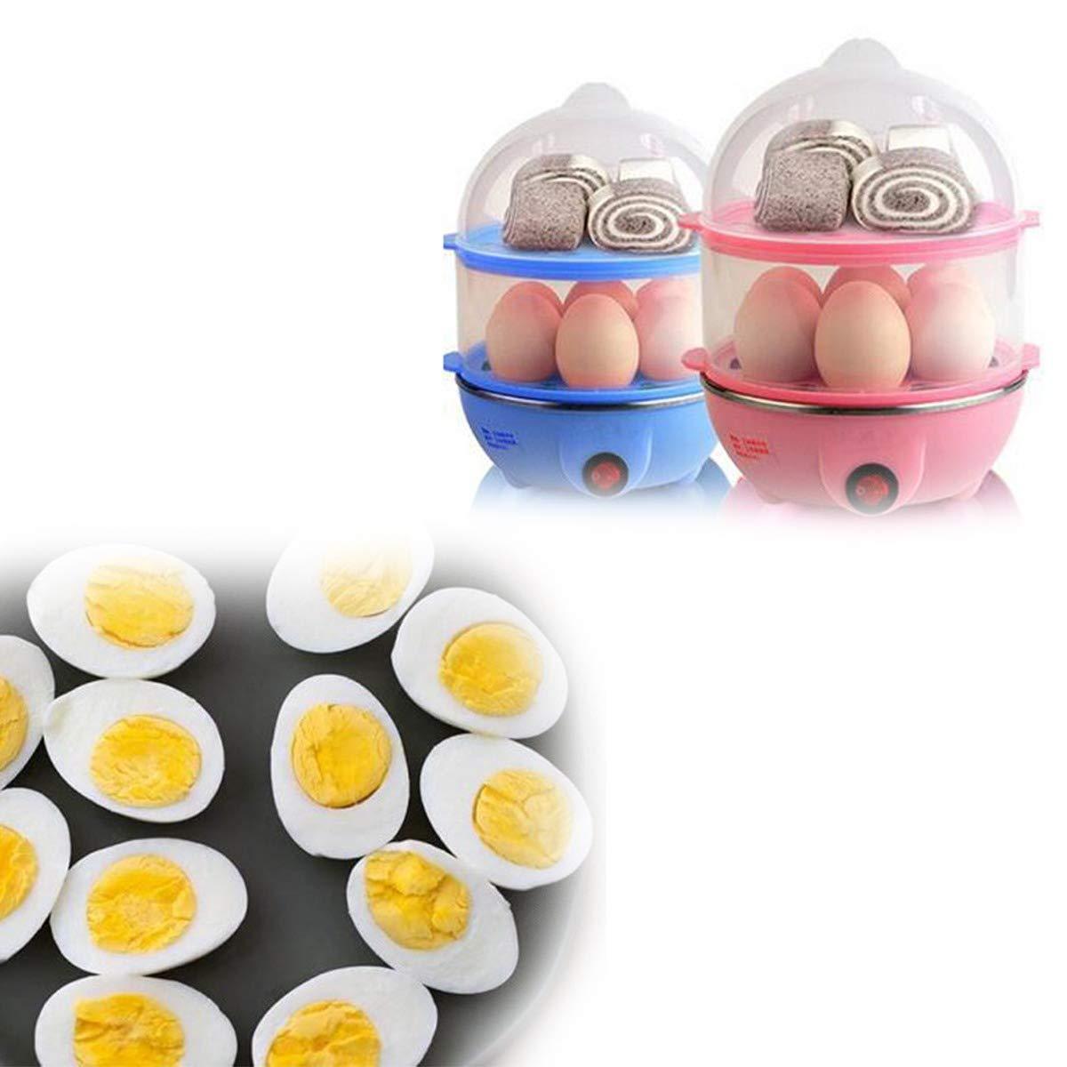 Compact design of the  Electric Egg Boiler, showing its practical size for any kitchen.