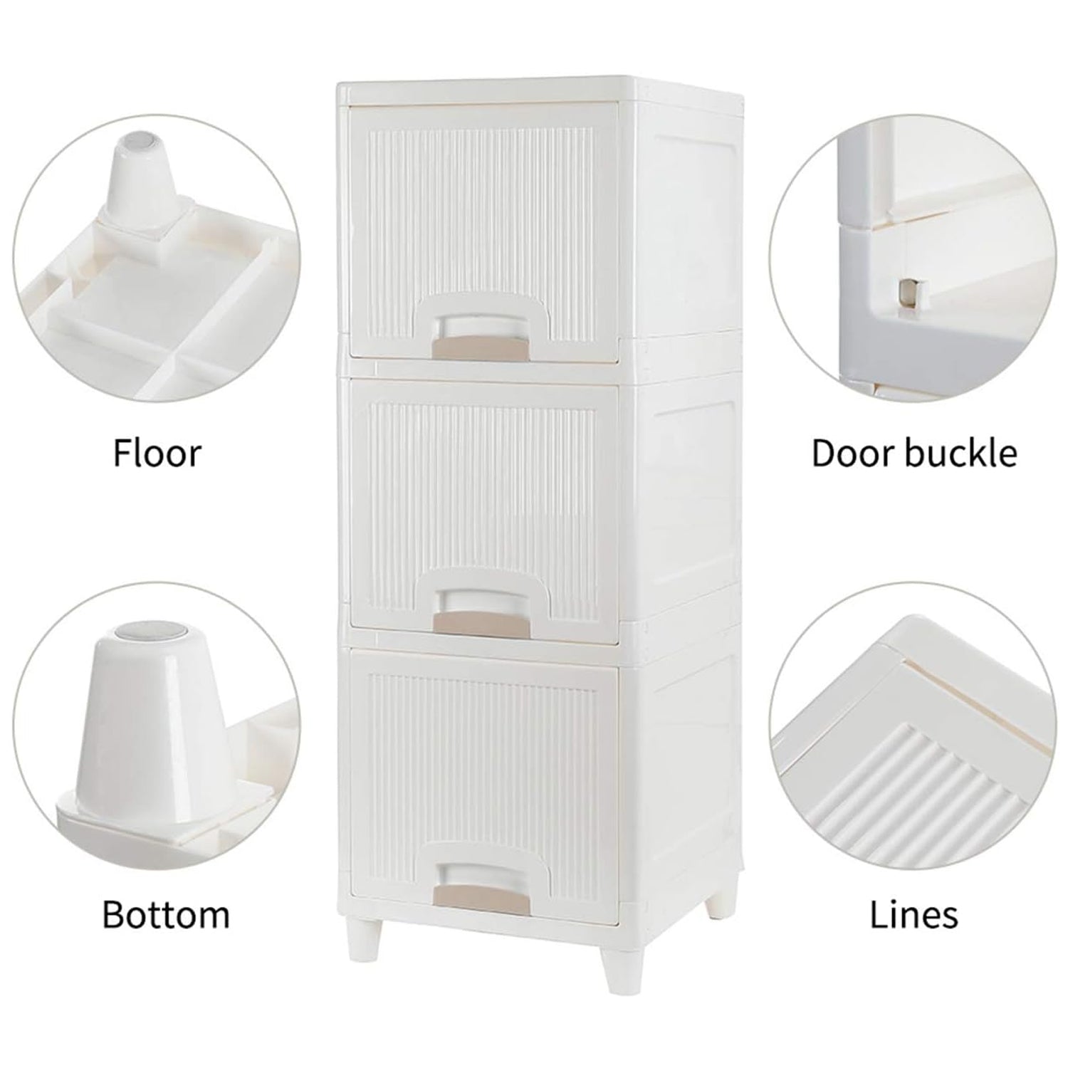 The versatile storage cabinet neatly organized in a modern kitchen setting.