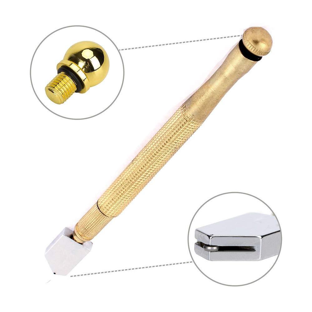 Gold glass cutter ensuring accurate and smooth scores every time.