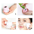 Compact and portable silicone face brush, ideal for travel skincare.