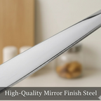 Premium quality stainless steel cutlery pieces with polished surface
