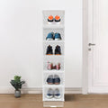 6-layer stackable storage cart in a modern kitchen, neatly organizing essentials.