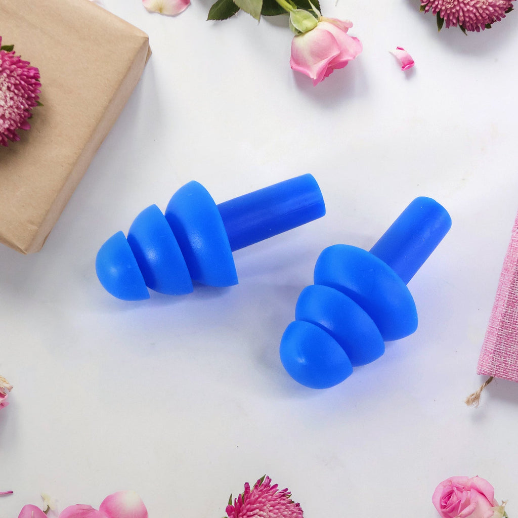 Reusable silicone swimming ear plugs ideal for water sports and swimming