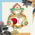 Decorative Ganesh Kumkum Box perfect for festive pooja rituals