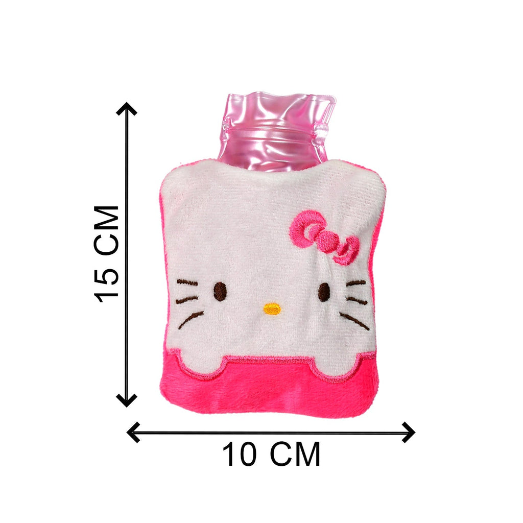 Hot water bag providing warmth and relief for shoulder pain.