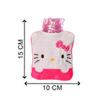 Hot water bag providing warmth and relief for shoulder pain.
