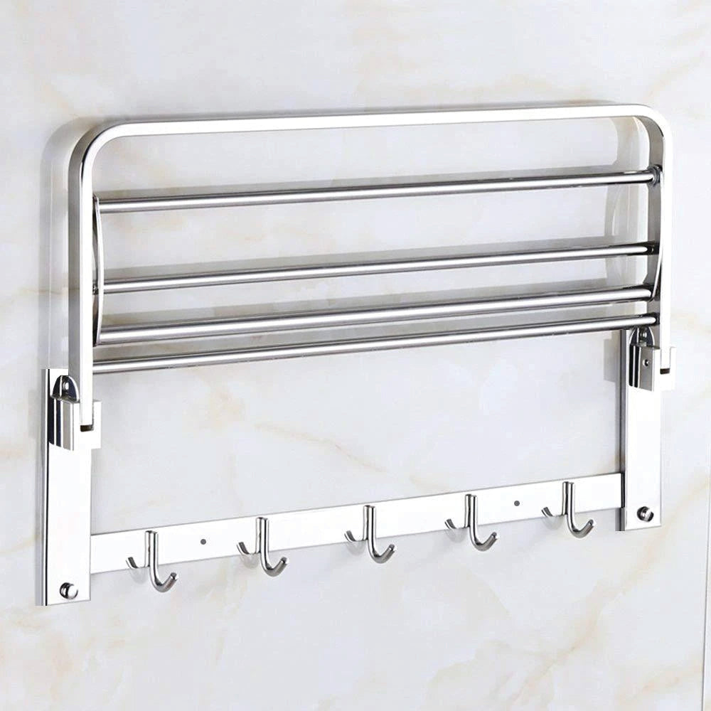 Wall-mounted 18-inch towel bar and rack, showcasing its robust design.