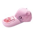 Side profile of the baseball cap with a portable fan, perfect for summer activities.