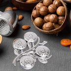 Elegant tree-shaped Mukhwas Serving Tray with four compartments on a wooden surface.